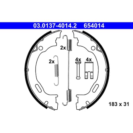 Ate Brake Shoe Kit E Brake Shoe Se, 654014 654014
